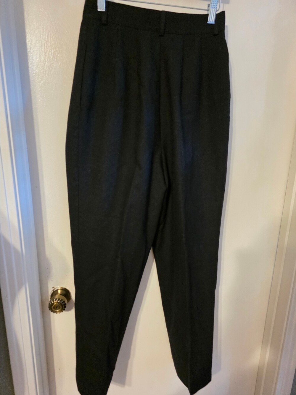 Harve Benard Dark Grey High-Rise Tailored Trousers - Picture 3 of 5